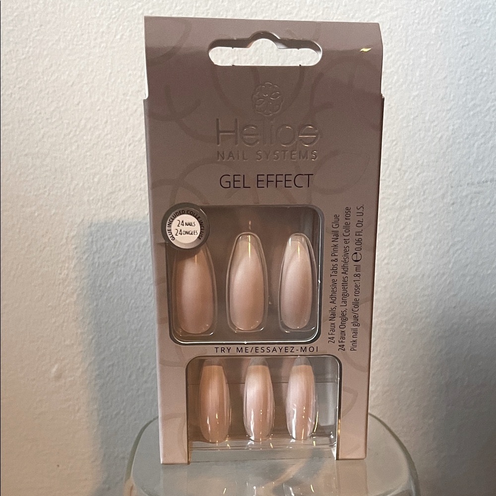 Helios Gel Effect Nail Tips in Nude